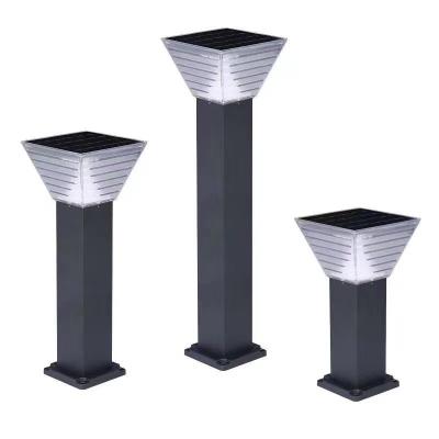 China Villa Garden Modern Design Round 5W Landscape Bollard Light Outdoor Waterproof Led Solar Garden Lights Lawn Light for sale