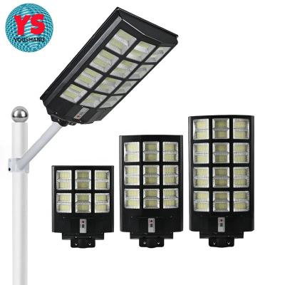 China LANDSCAPE road lighting sensor motion lights waterpoof Ip65 300w all in one solar led street light with pole for sale