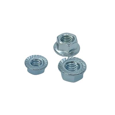 China Din6923 Wholesale Fasteners High Strength Flange Nut Heavy Industry Flange Bolt-Nut Hex Castellated Flange Nuts for sale