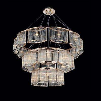 China Modern Hot Sale Manufacturer Supply Chrome And Crystal LED Flush Mount Ceiling Lights Chandelier for sale