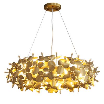 China Modern Crystal Light Luxury Gold Chandelier For Living Room Dining Room, Kitchen Island Hotel for sale