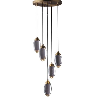 China Modern Modern Crystal Ball Chandelier Disc Dining Room Living Room Led Mini Luxury Copper Chandelier Pendant Lighting for sale