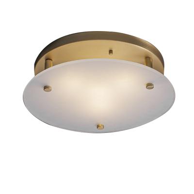 China Surface mounted living room ultra-thin bedroom surface installation lamp gold lamp remote LED decoration lighting aisle for sale