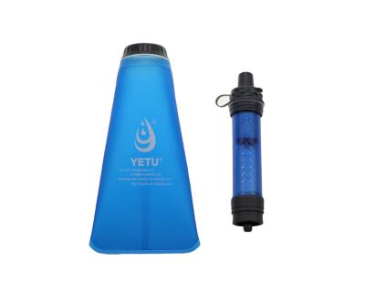 China Outdoor Activities Drinkig Water Filter Water Bottle With Free Filter Spa for sale