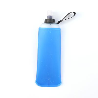 China JIAYI Oem /Odm Viable Running Water Bottle 250Ml Collapsible 350Ml 500Ml Tpu Running Collapsible Kettle Collapsible Soft Water Bottle for sale