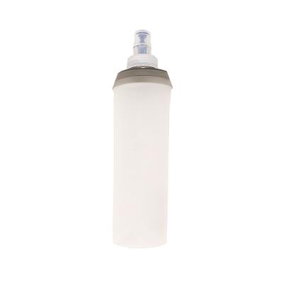 China Viable Bpa Tpu 300Ml 500Ml White Water Bottle Free Drinking Soft Bottles for sale