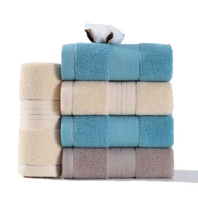 China Viable Manufacturers Sell Thick Cotton Soft Absorbent Hotel Towel Custom Bathroom Cotton Face Towels for sale