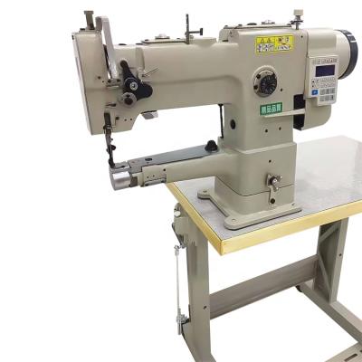 China Feed Mechanism Leather Bag Suitcase Shoes Car Cushion Cylinder Bed Compound Fodder Industrial Electronically Controlled Industrial Sewing Machine for sale