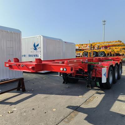 China Truck Trailer 3 Axle Skeleton Container Semi Trailer 20ft Skeleton Container Semi Trailer 40ft Skeleton Semi Trailer for sale