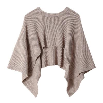 China Fashion Knitted Cape Shawl All-match Faux Collar Decorative Coat With Scarf Korean Version for sale