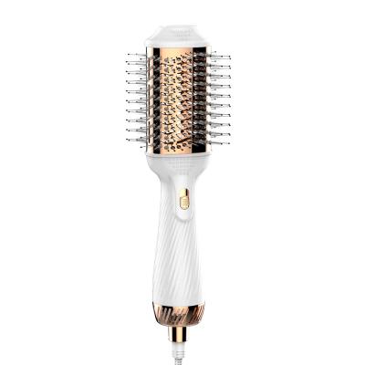 China One Step Hair Curler Hair Styler Iron Hair Straightener Brush and Flat Curler Hair Straightener Brush and Curling Iron with Detachable Power Cord for sale