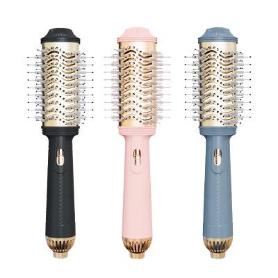 China New Ionic Hair Dryer Products Private Label 3 in 1 Hot Airbrush Nature Wave Hair Curler Brush for sale