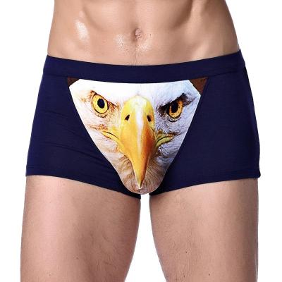 China Wolf Head Animal Head Men's Low-waist Men's Breathable Underwear Large Size Antibacterial Men's Briefs for sale