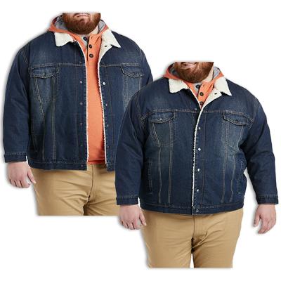 China Wholesale Windproof Mens Fashion Jackets Big And Tall Style Spring Autumn Big And Tall Denim Jacket For Men for sale