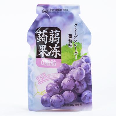 China Natural Wholesale Custom Konjac Flavor Kids Grape Pudding Jelly Office Leisure Snacks for sale