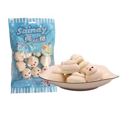 China Natural A Variety Of Fruit Flavors Marshmallow Fondant Office Leisure Snowman Shaped Candy for sale