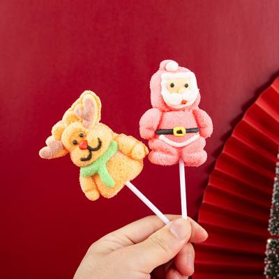 China Natural Christmas Candy Dodge Cute Kids Christmas Eve Snowman Christmas Candy Cotton Shape Gifts Snacks Dodge Custom Wholesale for sale