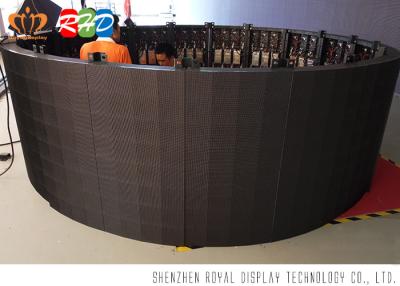 China HD P6 Curved Indoor Full Color Led Display , Tailored Made Curved Angle for sale