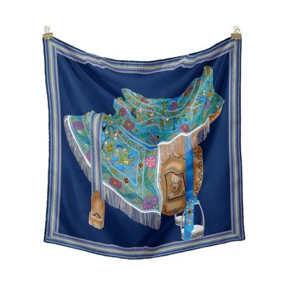 China Retro spring and autumn square scarf square table version printing custom silk scarf women's accessories fancy scarf for sale