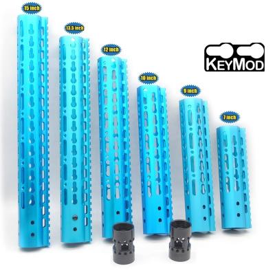 China KeyMod New Handguard Aplus Blue Anodized 7