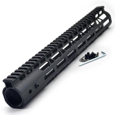 China Black NSR M-LOK 13.5 Inch Forend Free Float AR15 M-LOK Handguard Rail Mount System Cutouts with Steel Barrel Nut Fits .223 / 5.56 Rifles for sale