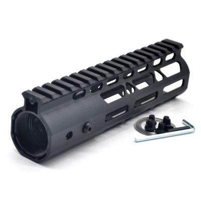 China Lightweight M-Lok NSR 7 Inch AR-15 Style One Piece Free Float M-LOK AR15 Handguard System with Steel Barrel Nut for sale