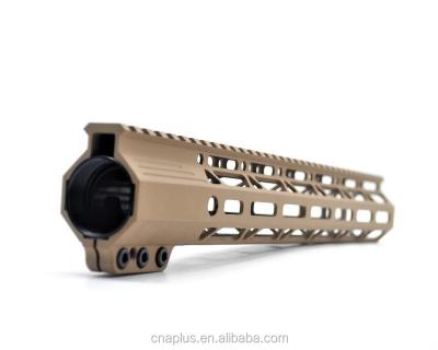 China Sling on M-lok handguard sling on TAN / flat dark earth tactical handguard 13.5 inch M-LOK for AR15 M4 M16 with steel barrel nut fits .223/5.56 rifle for sale