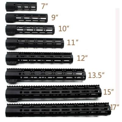 China Flange On M-lok Handguard Aplus Flange On M-LOK Black Anodized Tactical Handguard For AR15 M4 M16 With Steel Barrel Nut Fits .223/5.56 Rifle for sale