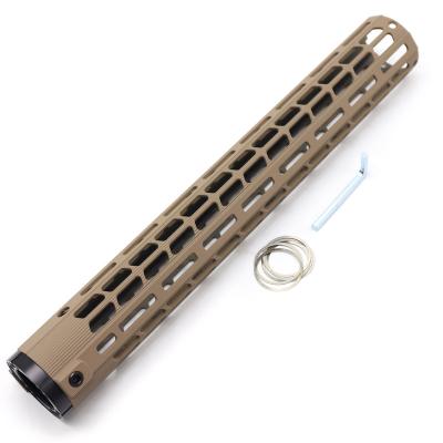 China M-LOK Aplus TAN/FDE 15 Inch Ultralight Free Float M-LOK Handguard for .308/7.62 Rifle with AR-10 and LR_308 Rail Mount System Fits for sale