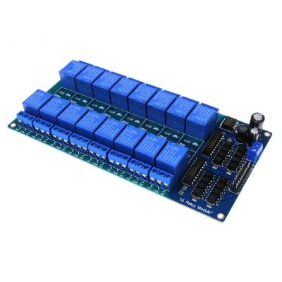 China Sealed 12V 16 Channel Relay Module With Light Mating LM2576 Power Supply for sale