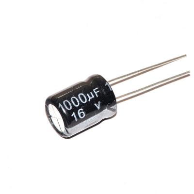 China Electrolytic Capacitor 16V/1000UF Volume 10*13 Aluminum Electrolytic Capacitor 16V/1000UF for sale