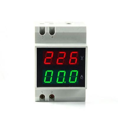 China D52-2042 DIN RAIL Digital Voltmeter Digital Display AC Voltmeter Ammeter Head 220V 380V D52-2042 for sale