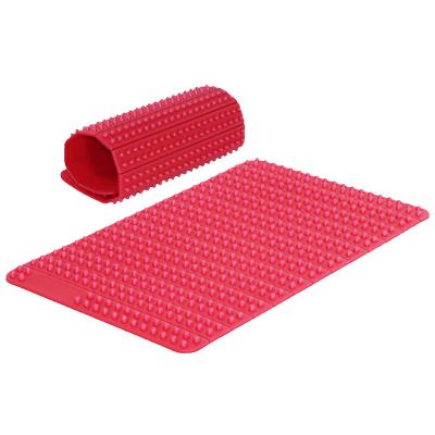 China EVA. Good Quality Healthy Foot Massage Foldable Mat With Round Pabble Reflexology Shiatsu Mat for sale