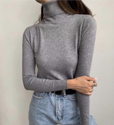 China Breathable autumn and winter women's woolen sweater new of the bottom sweater cashmere sweater high collar for sale