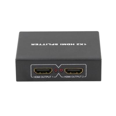 China Black Metal HDMI Splitter 4k@60hz 1080P HDMI Splitter 1 x 2 for sale