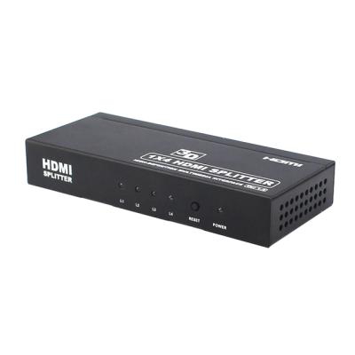 China Full support 3D 4K factory manufacturing HDMI splitter 1 in 4 full HD 1080P 1x4 port box hub 4 left hdmi spliter for sale