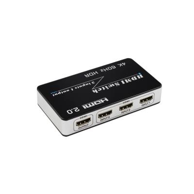 China 3 Ports In 1 HDMI Switch 3X1 4Kx2K@60Hz Support HDCP2.2 With IR Remote HY-V3012-TS-S0-H0 for sale