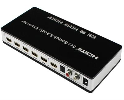 China 5 HDMI Port Switch 5x1 With Audio Extractor Support 4K 3D Audio ARC HY-4501-V0-E for sale