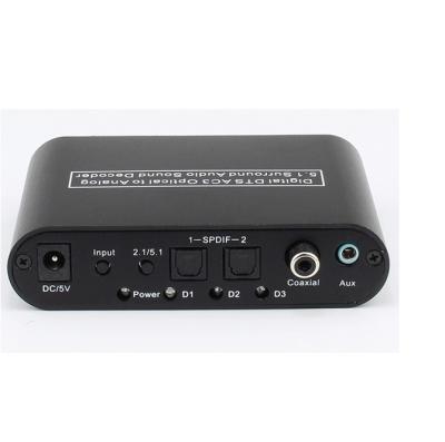 China Digital Audio DTS AC3 5.1 Audio Decoder DAC SPDIF To Analog Converter HY-5002SLW5.1-V0 for sale