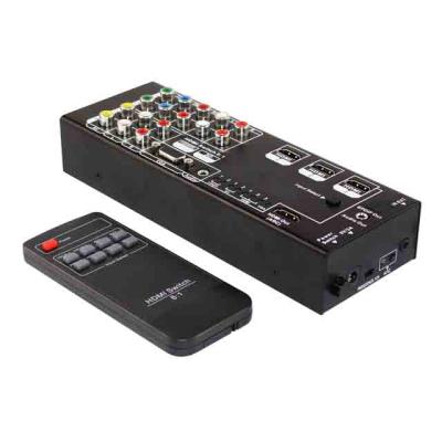 China Multimedia 8 HDMI Port Splitter 8 In 1 Out VGA Input Switcher With Remote IR Controlled for sale