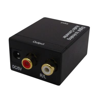 China High quality low cost plastic HDTV coaxial toslink digital to analog converter for sale