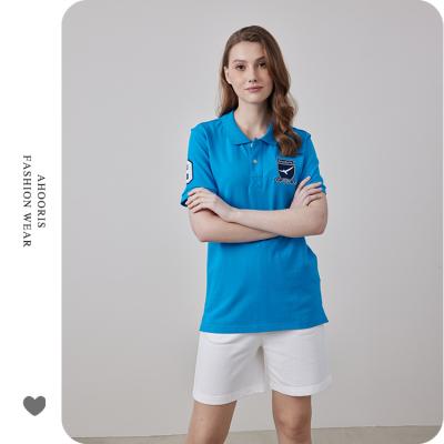 China Breathable Hot Selling Classic Short And Sleeve Women Embroidery Golf Polo T-shirt Business Customized Polo Shirts For Women for sale