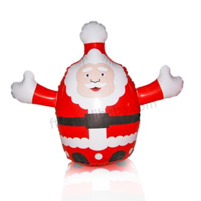 China Custom Christamas Home Santa Claus Decoration Decorated PVC Inflatable Rocker Toys for sale