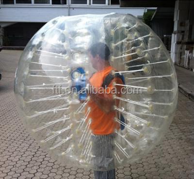 China Sports Toy Fun Football Inflatable Body Zorb Ball , Inflatable Bumper Ball Suit for sale