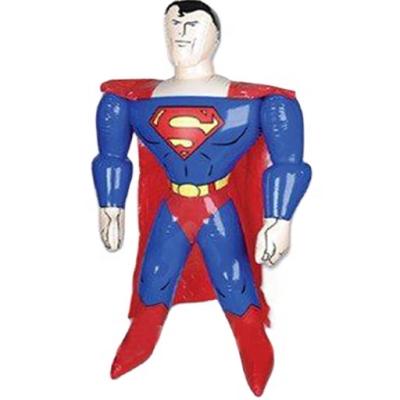 China 2M Large Eco-friendly Superman Cartoon Sealed Inflatable Balloon For Advertising for sale