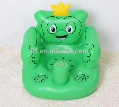 China Multifunctional Self Inflating Inflatable Frog Baby Bath Chair, Inflatable Baby Seat for sale