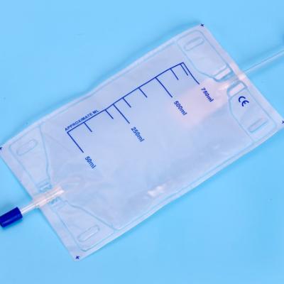 China Convenient CE Approved Medical Urine Bag Drainage Bag With Valve Economic Or Luxury Style for sale