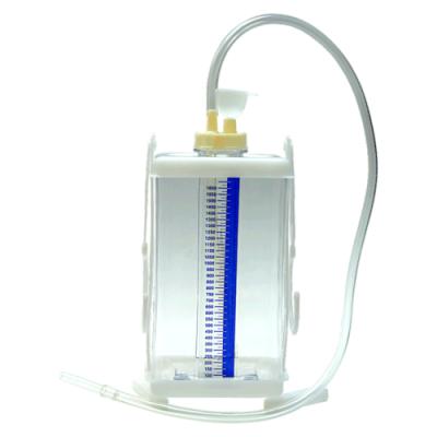 China Convenient Disposable Medical Single Triple Triple Coiled Chamber Chest Drainage Bottle en venta