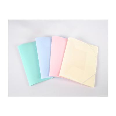 China Office School Stationery Office Supplies A4 Size Single Plastic Folder with Insert Pocket Organizer 3 Flap Folder, Assorted Colors for sale