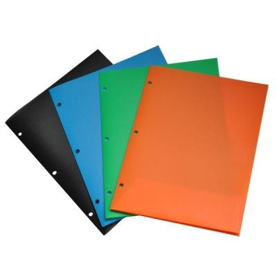 China Office School Stationery USA Letter Poly PP Plastic Folder Waist Folder With 3 Ring Binders Twin Pocket Folder for sale